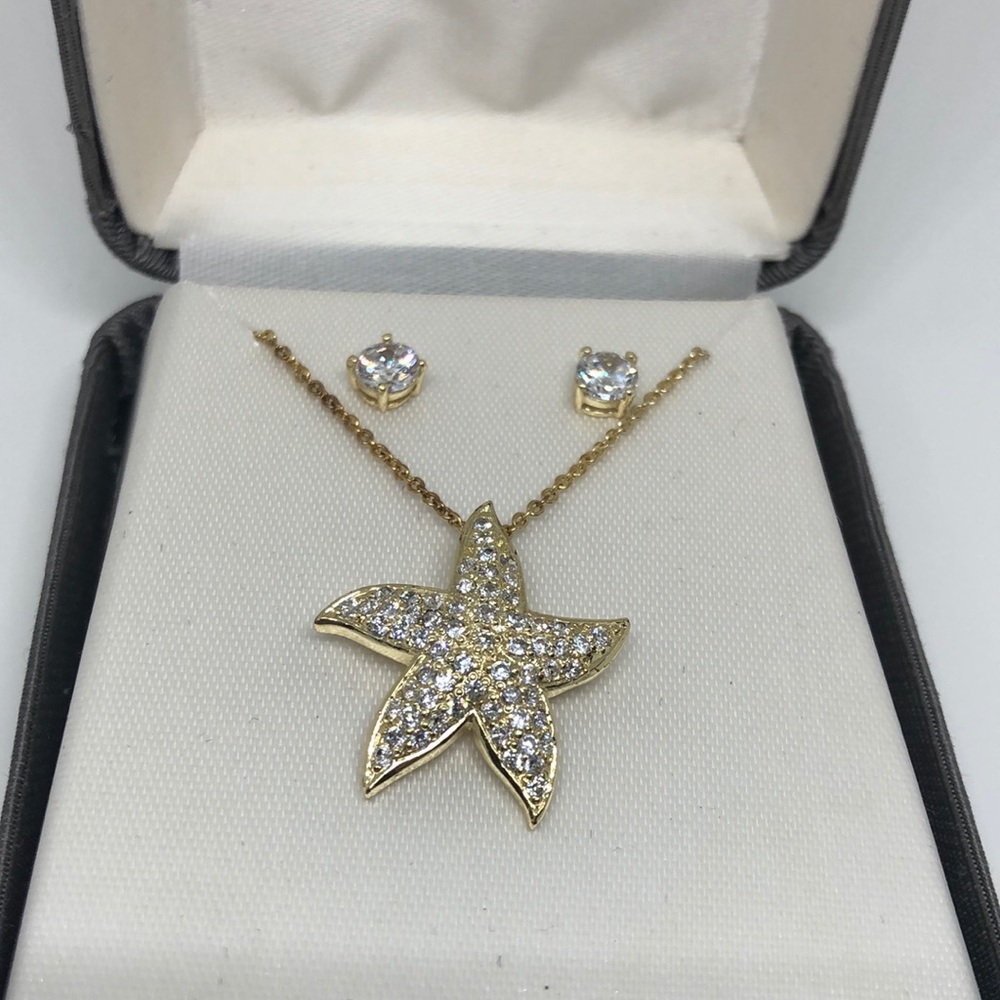 Starfish pendant / earring set